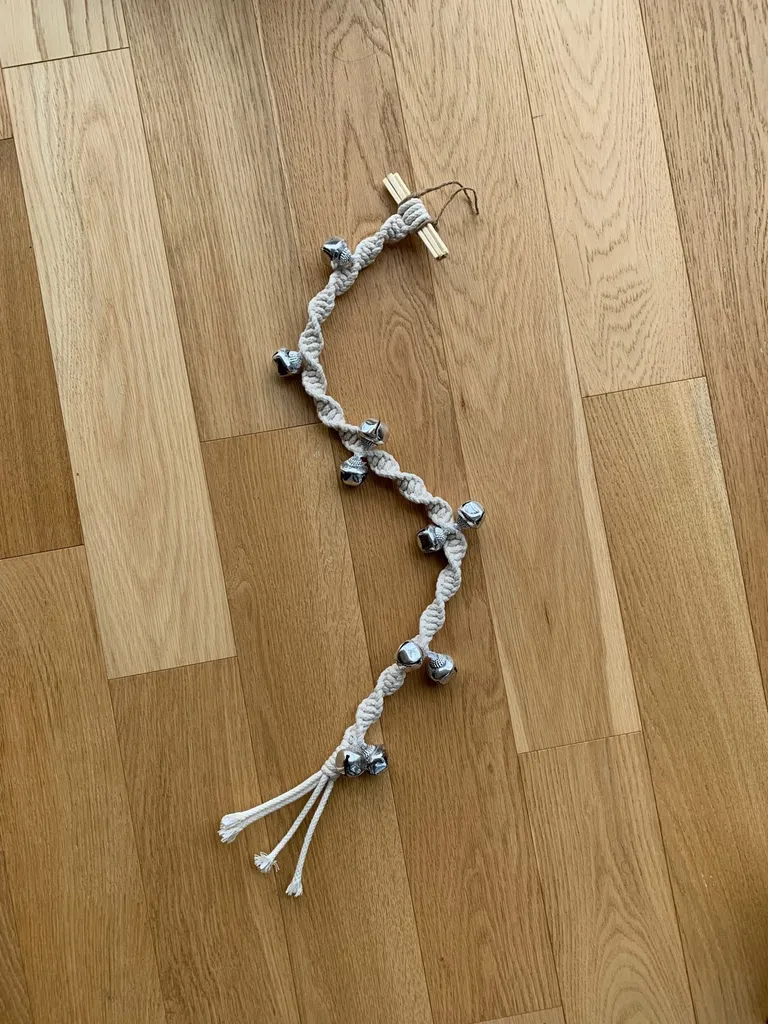 Dog Potty Macrame Doorbell photo 1