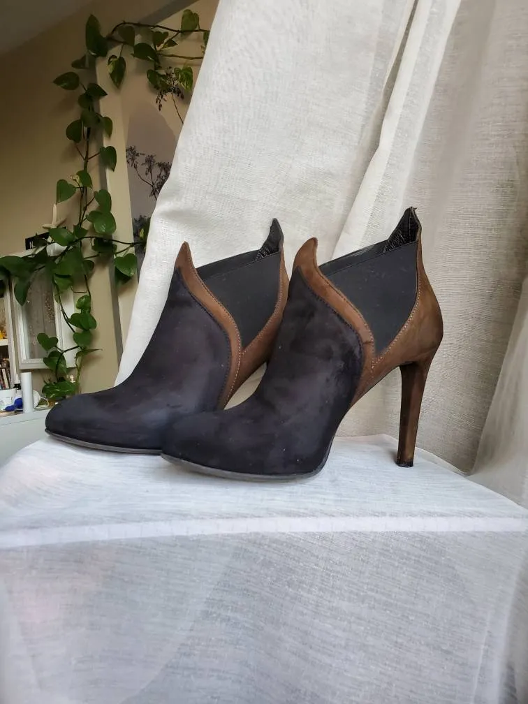 EUC Valentina Suede Ankle Boots photo 1