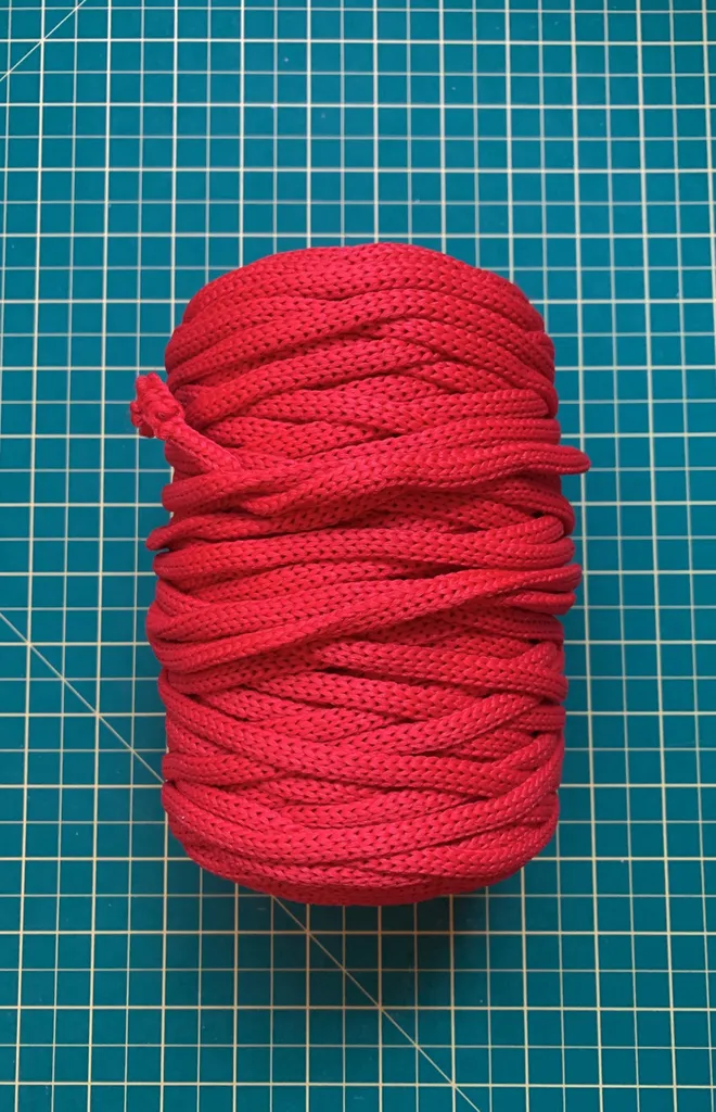 Red Macrame Cord photo 1