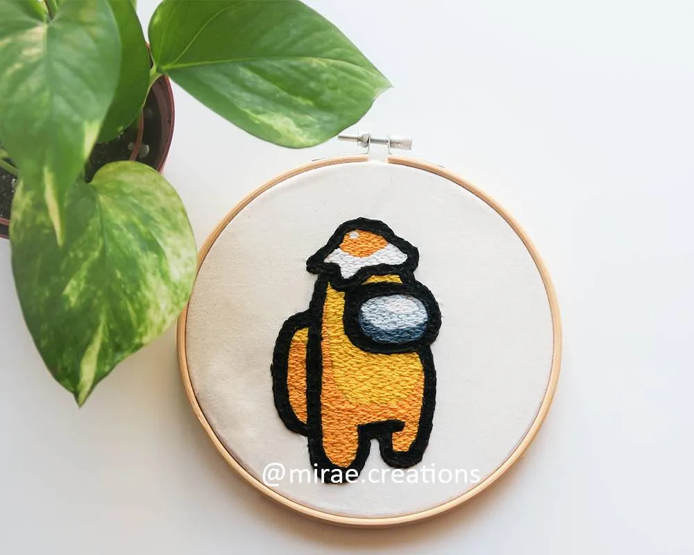 Among Us Hand Embroidery Pattern photo 1