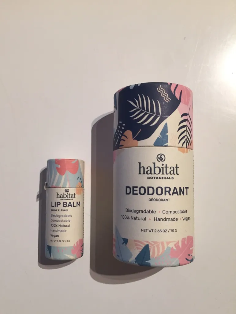 Biodegradable Deodorant + Lip Balm photo 1