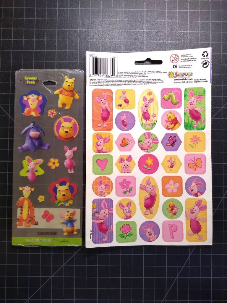 Winny The Pooh Sticker Bundle (Hallmark & Sandylion) photo 1
