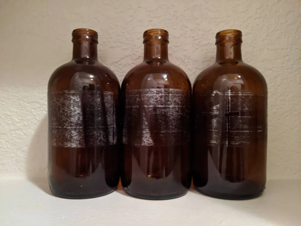 3 Glass Kombucha Bottles photo 1