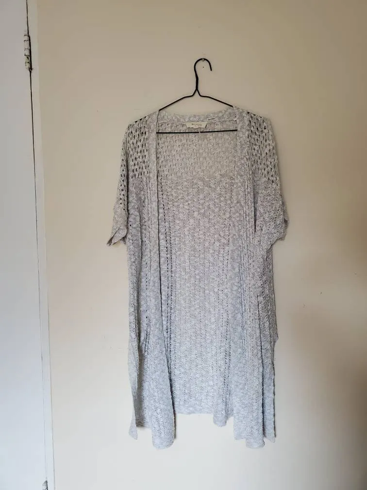 Grey Open Sweater photo 1