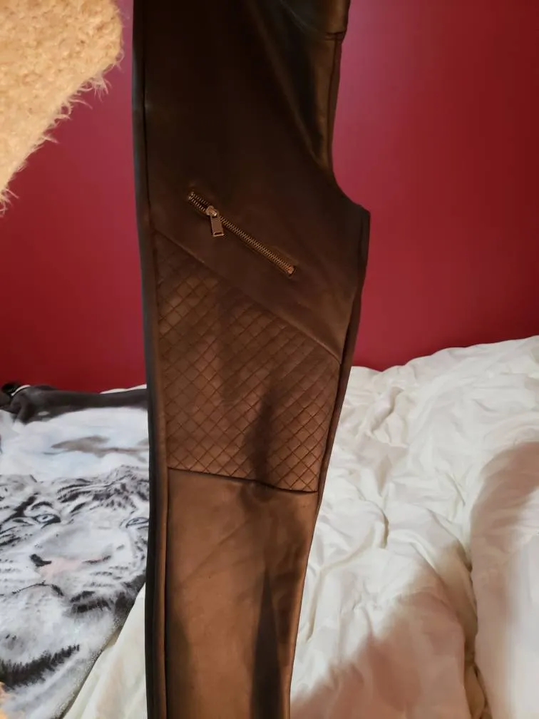 Express Faux Leather Leggings photo 1