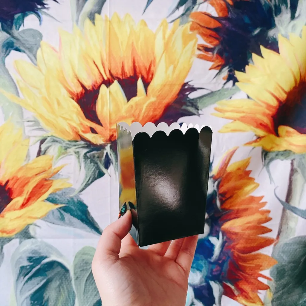 24 Black Popcorn Boxes 🍿 photo 1