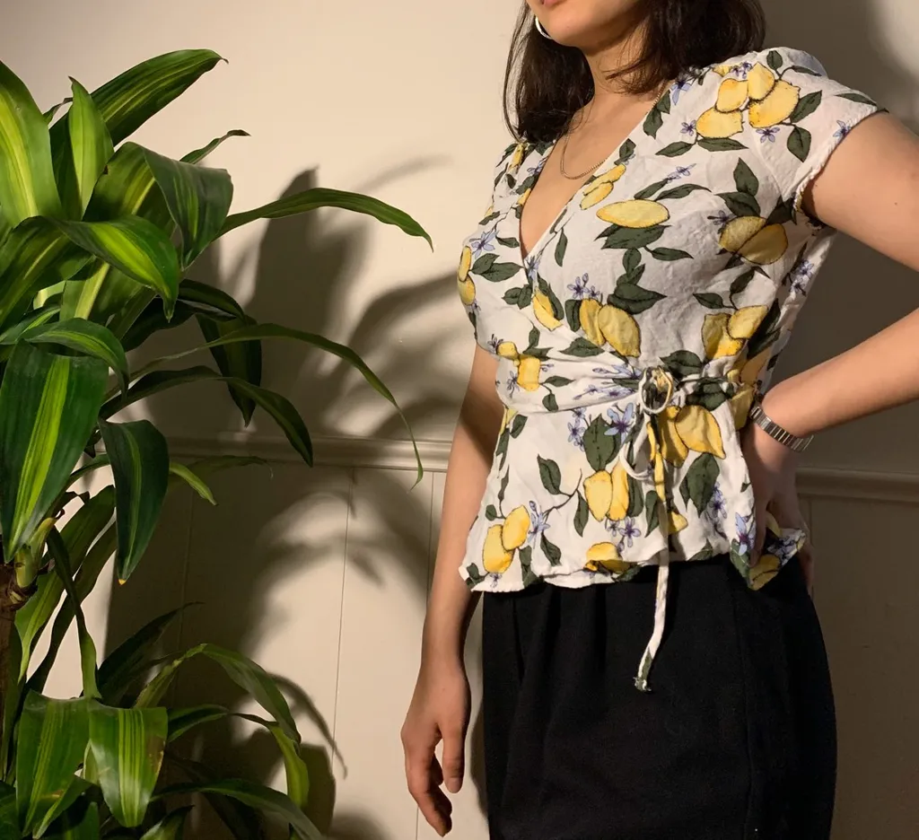 Lemon Wrap Top photo 1