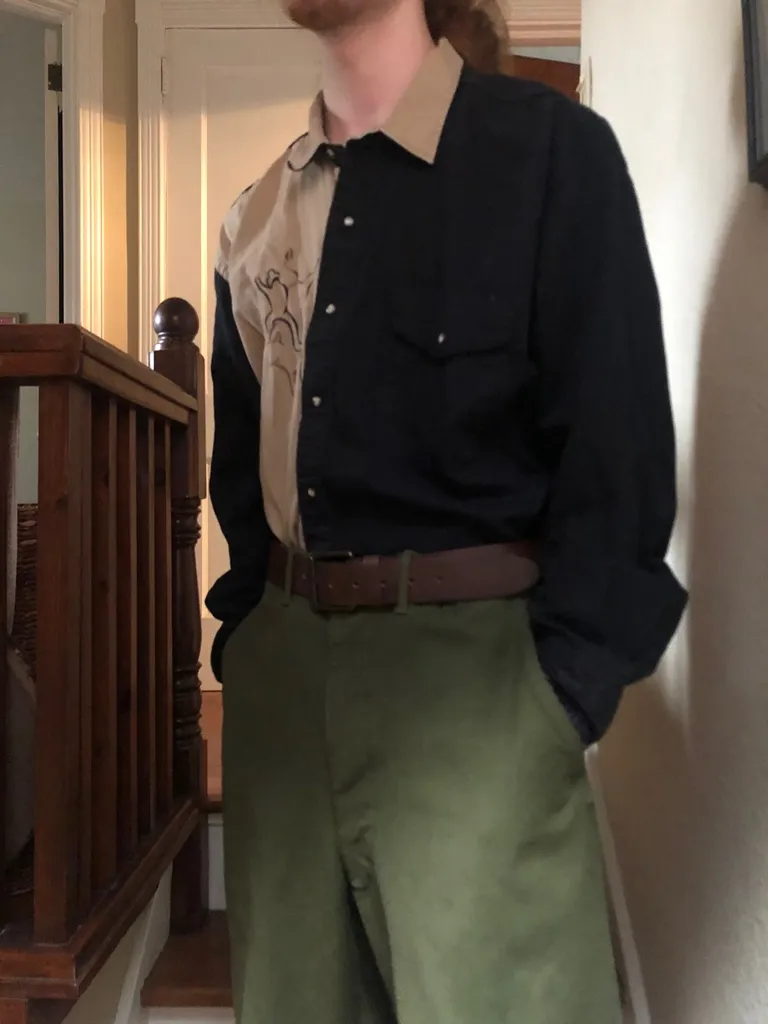 2 Sided Button up photo 1