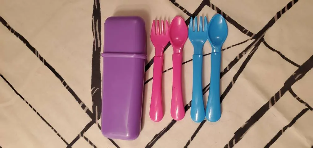 ♻️Tiny Plastic Cutlery Travel Set photo 1