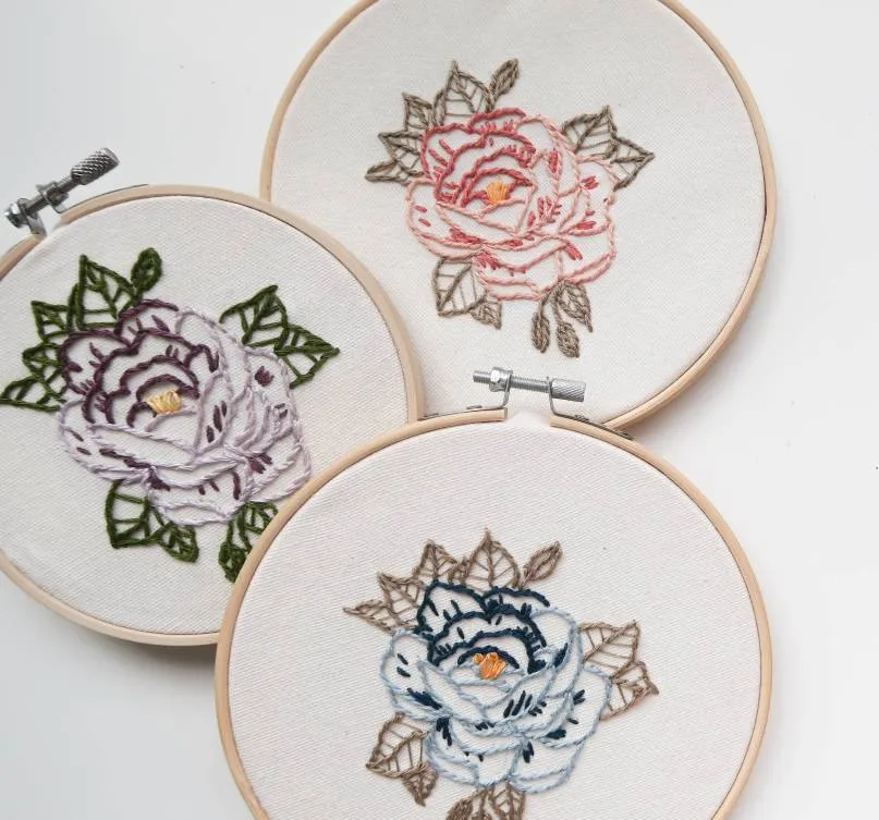 Peony Hand Embroidery photo 1