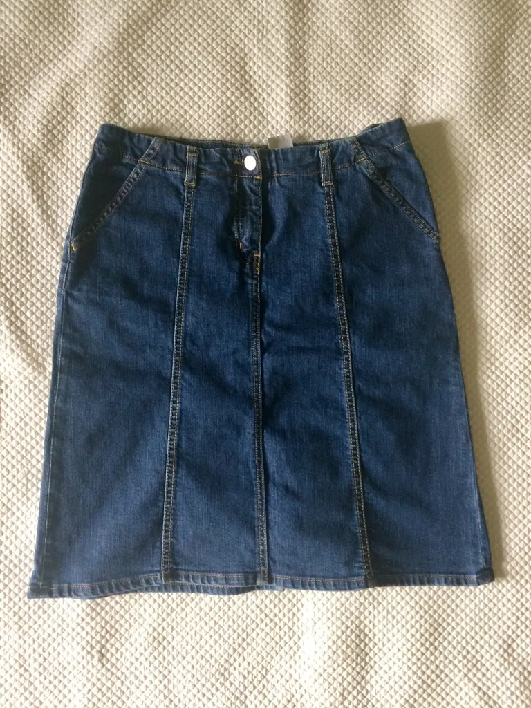 Lacoste Label Denim A-Line Skirt photo 1