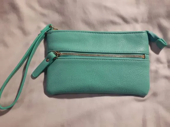 Teal Clutch Purse photo 1