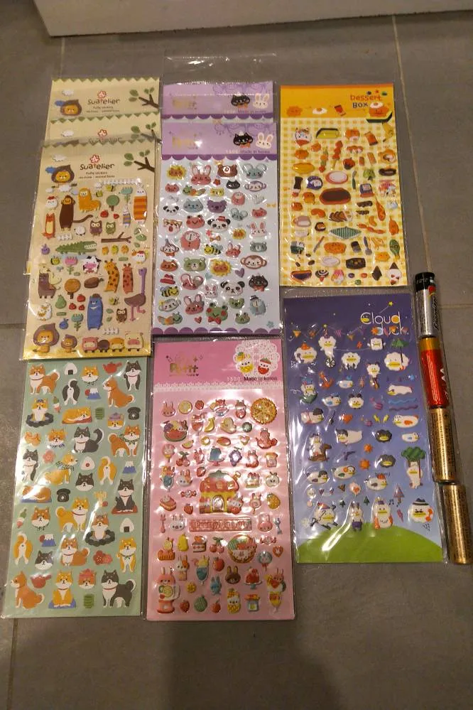 BNIP Cute Puffy Stickers For Scrapbooking Or Arts And Crafts photo 1