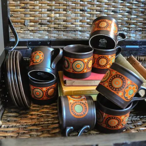 Mid-Century Floral Tea & Coffee Set photo 1