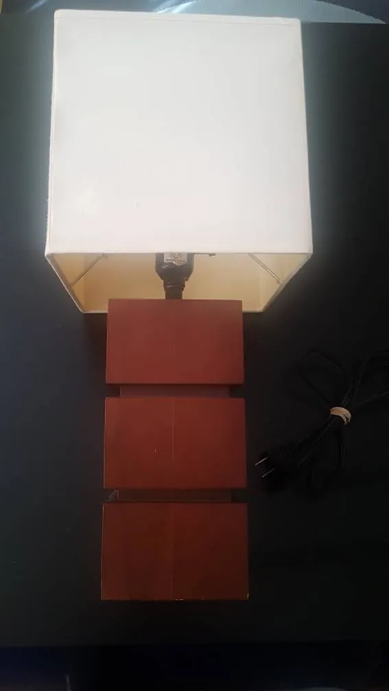 Wood Base Lamp photo 1