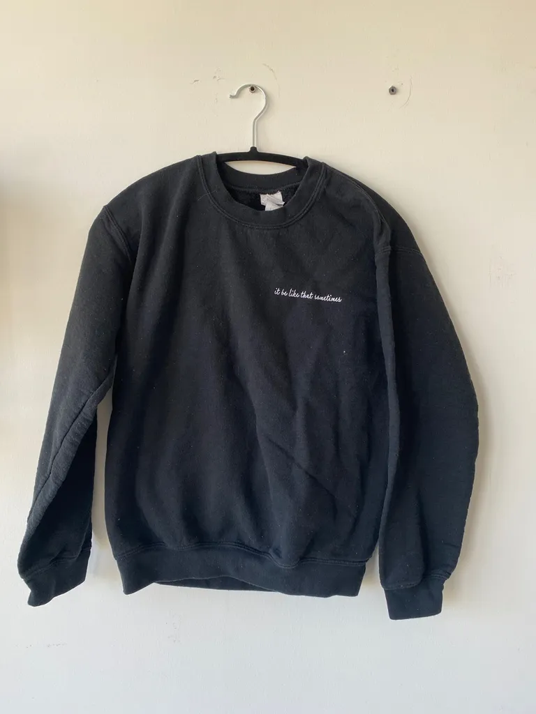 It Be Like That Sometimes - sweater, black photo 1