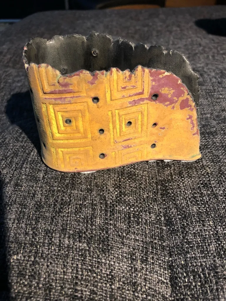 Funky Little Candle Votive Holder Handmade photo 1