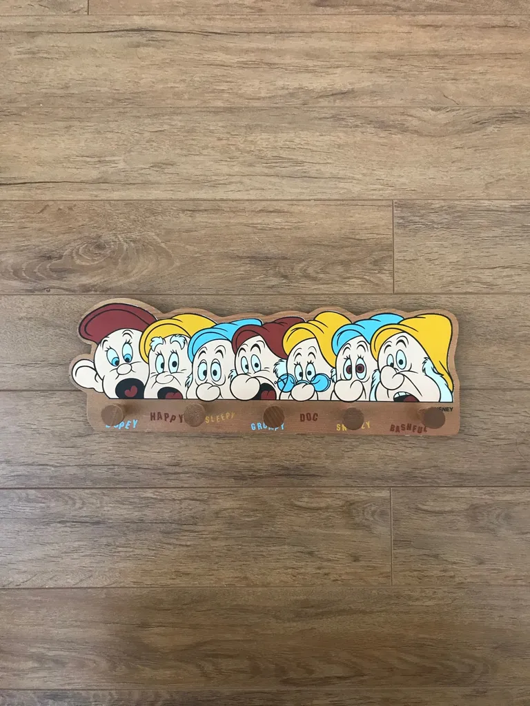 Disney Seven Dwarfs Coat Rack Hanger photo 1