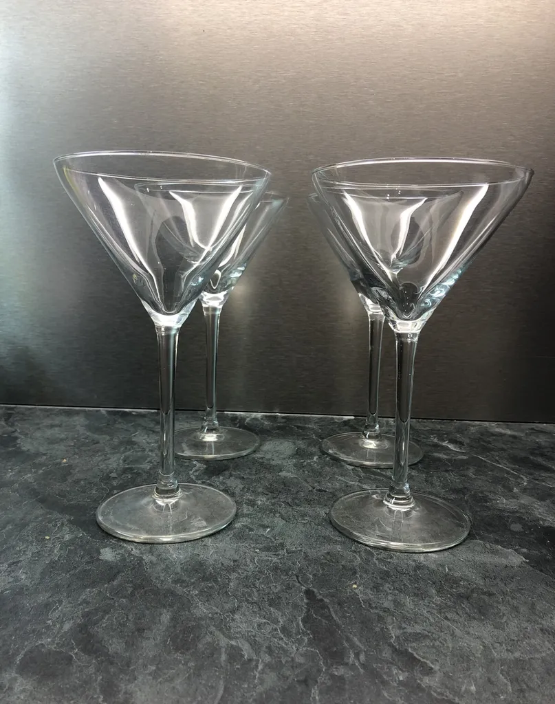 Glass Martini Glasses (set Of 4) photo 1