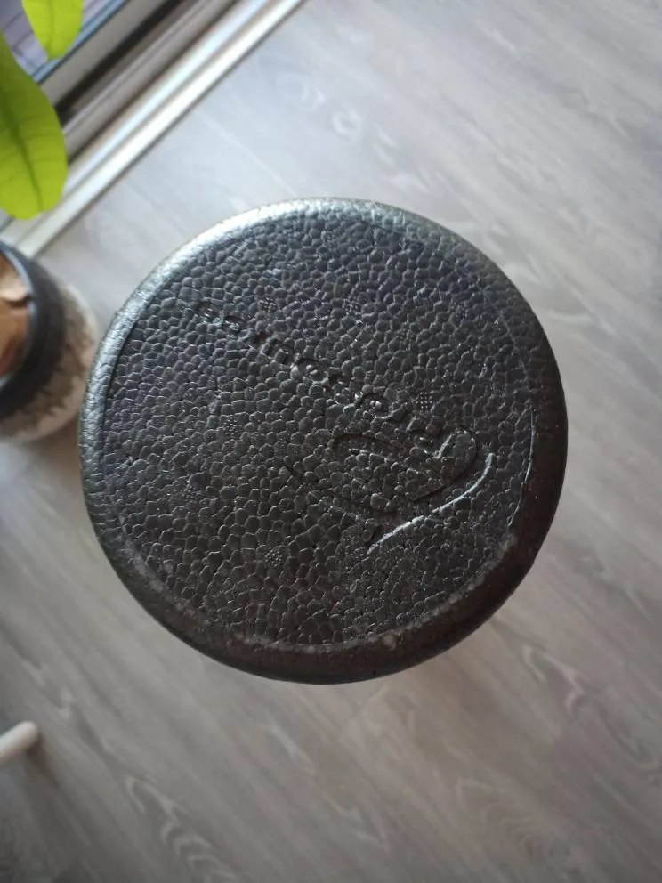 Large Black Foam Roller In Perfect Condition photo 1