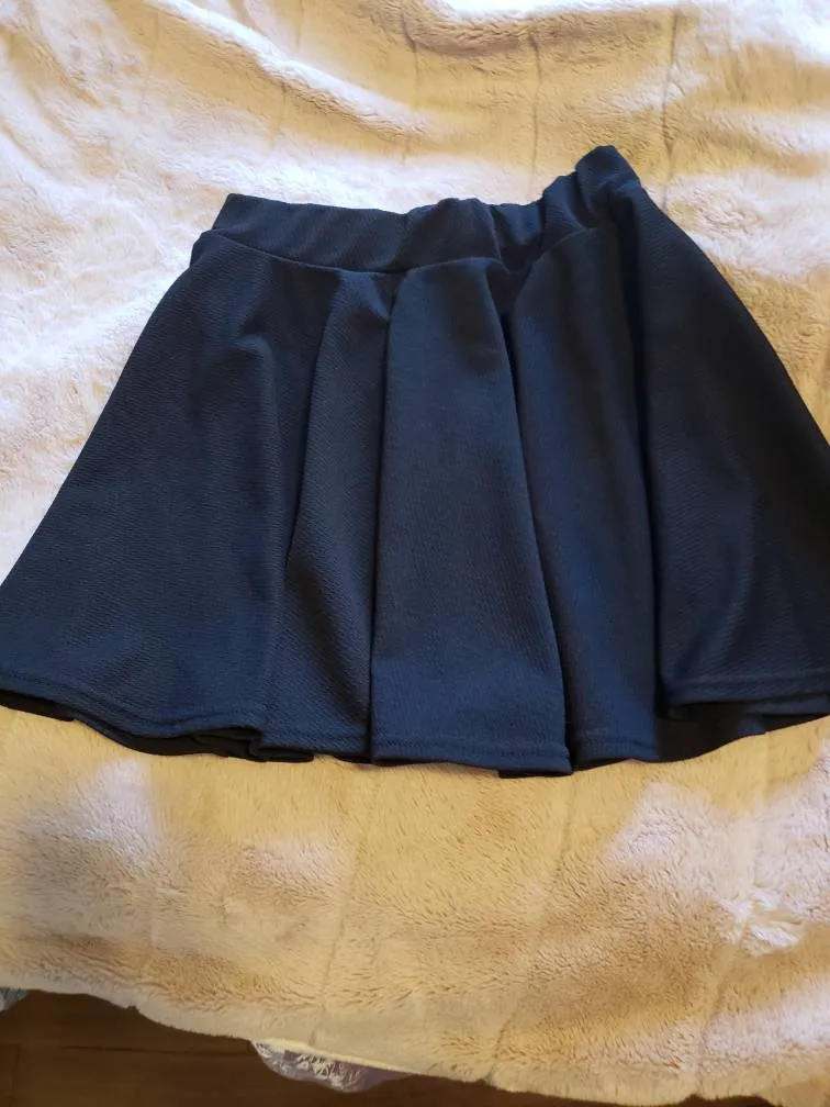 Basic Black Skater Skirt photo 1