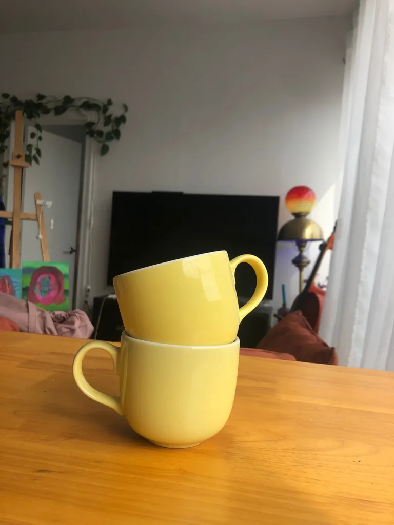 Canary Yellow Teacup Duo photo 1