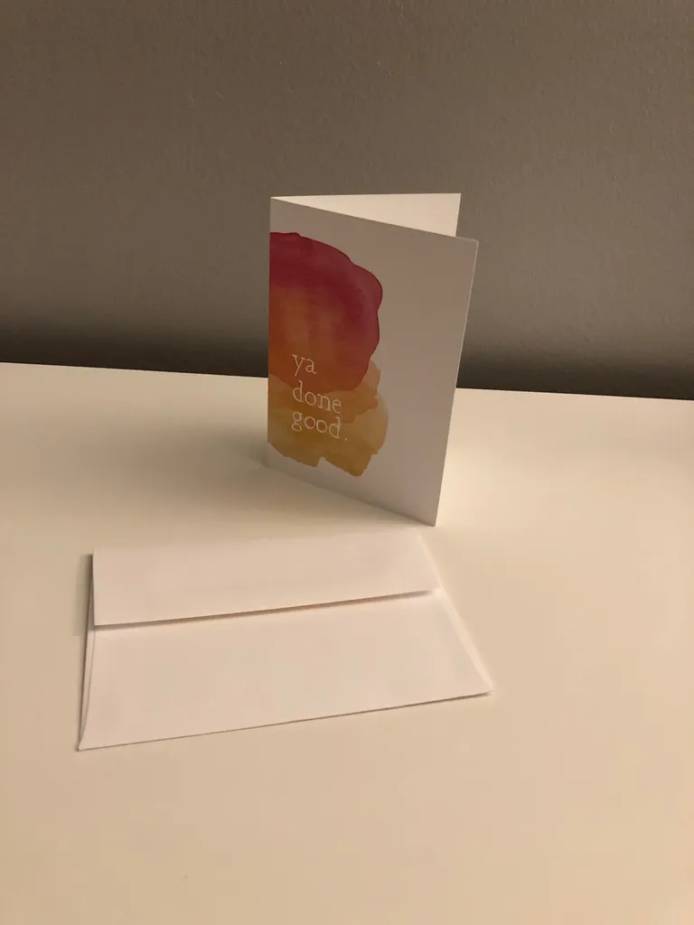 Small Blank Greeting Card photo 1