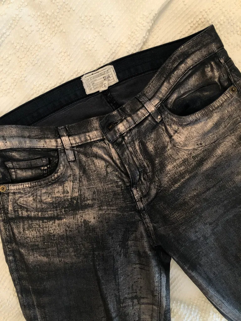 Current Elliott Metallic Jeans photo 1
