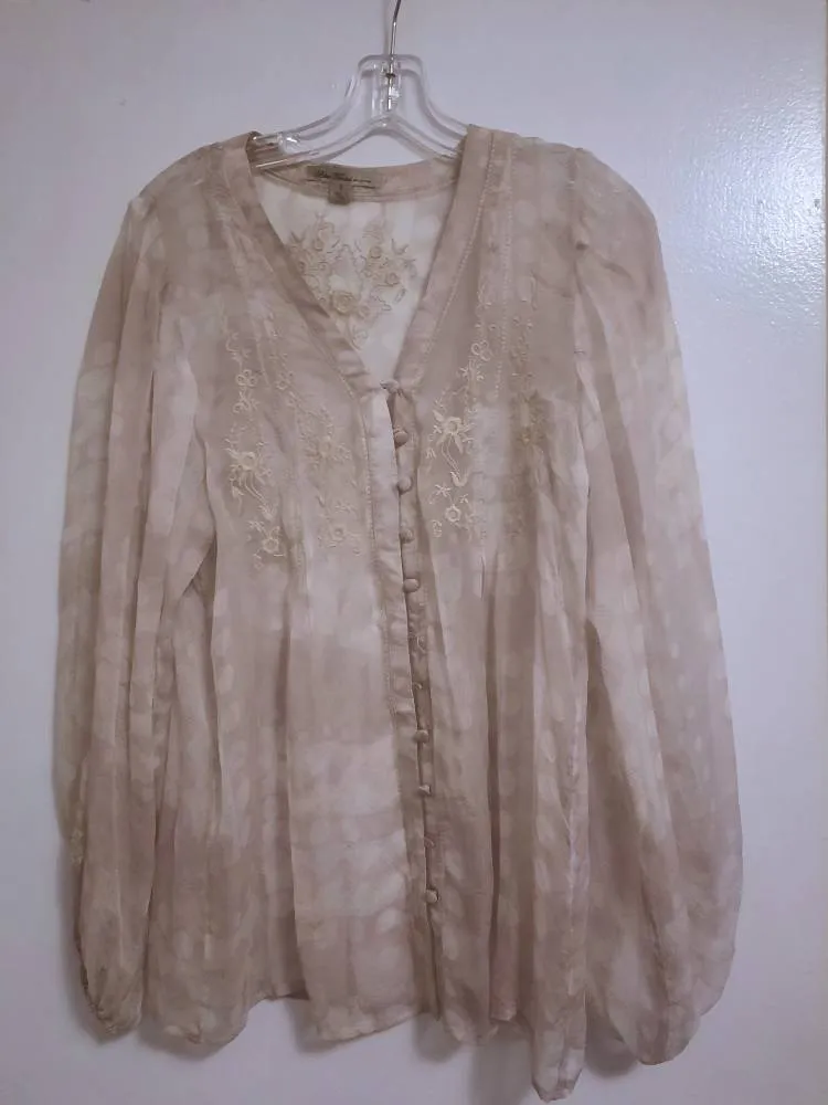 Beautiful Sheer Silk Top photo 1