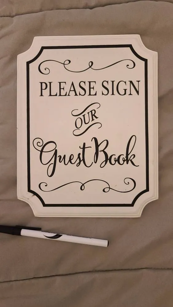 Please Sign Our Guest Book - Wooden Sign photo 1