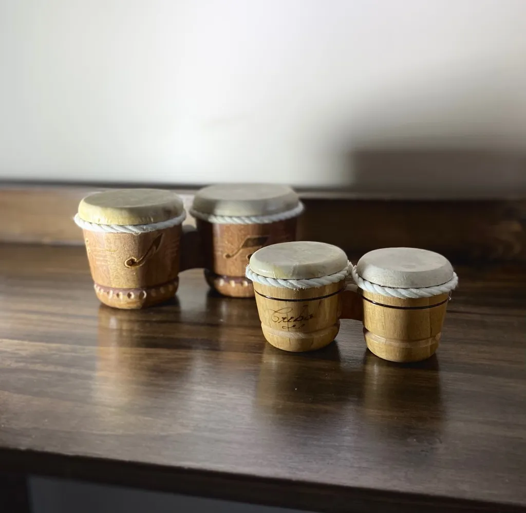 Souvenir Bongo Drums From Cuba photo 1