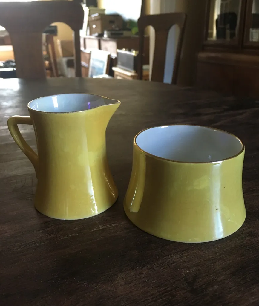 Carleton Ware Cream And Sugar - Vintage photo 1