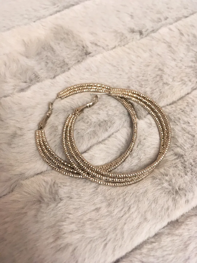 Silver Hoop Earrings photo 1