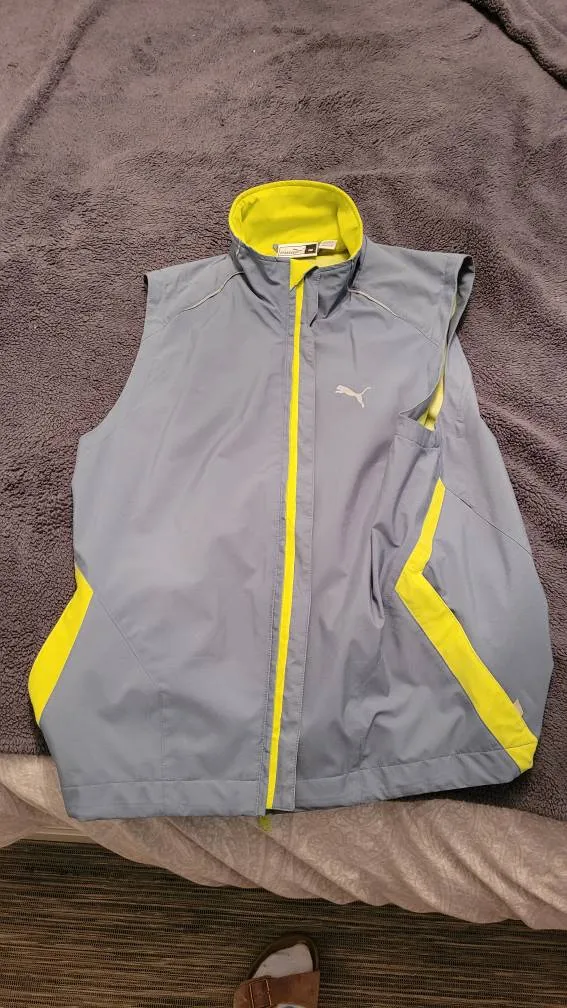 Puma Mens Medium Golf Windbreaker Vest photo 1