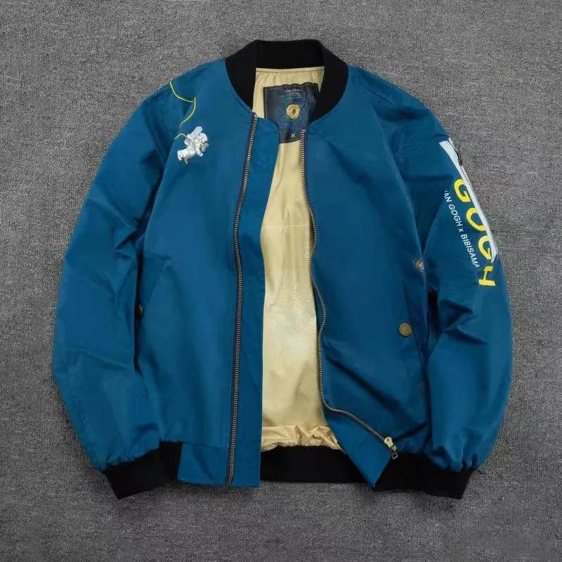 BNIB Van Gogh Starry Night Bomber Jacket photo 1