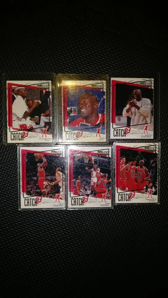 Vintage Chicago Bulls upper deck Basketball Cards Lot photo 1
