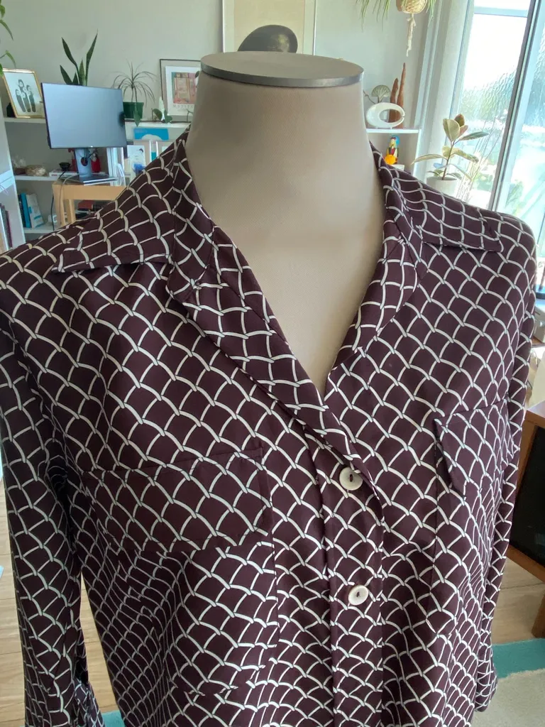 BNWT Zara Brown Blouse (M) photo 1