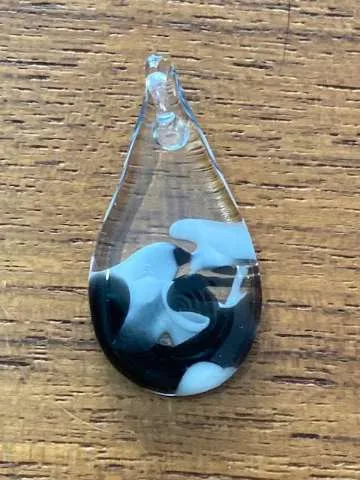 Blown glass pendant photo 1