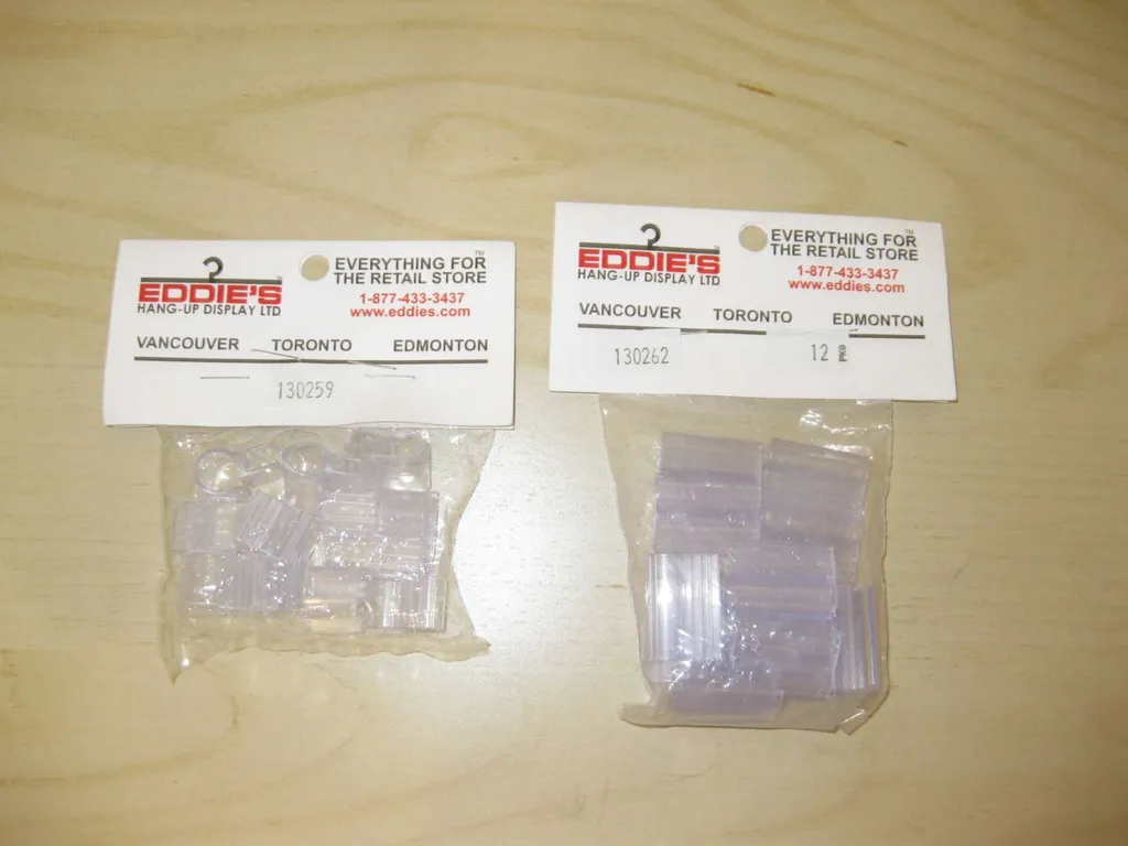 Display clips for shelfing, for price tags or any other labeling photo 1