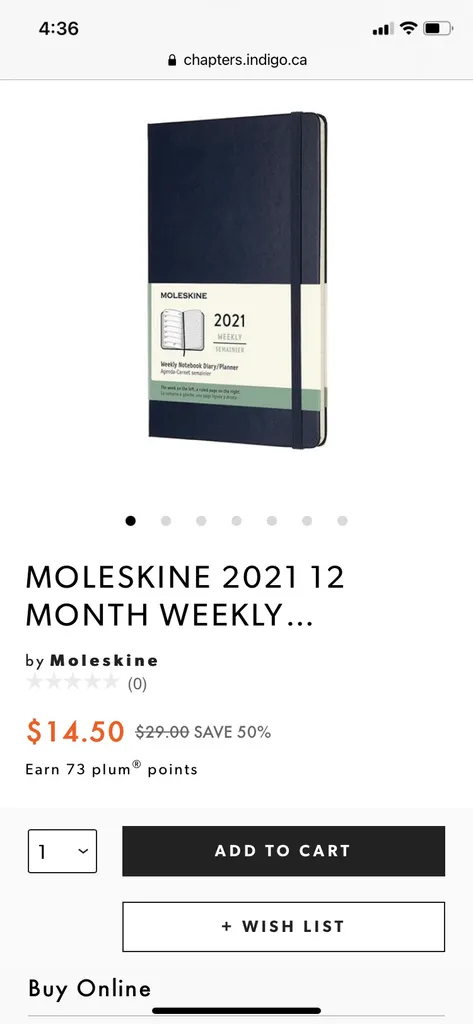 Moleskin 2021 Weekly Planner - New In Package photo 1