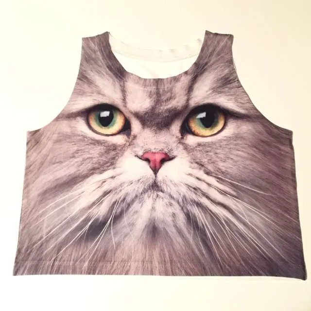 Cat Crop Top photo 1