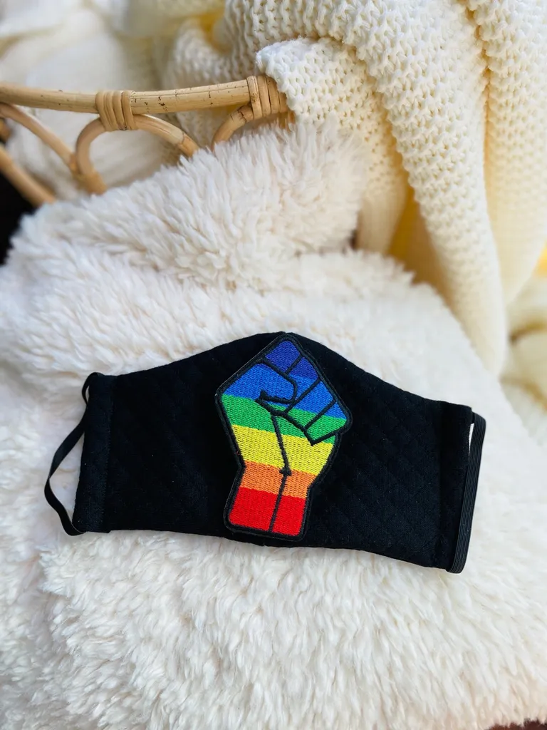 Blm Rainbow Mask photo 1