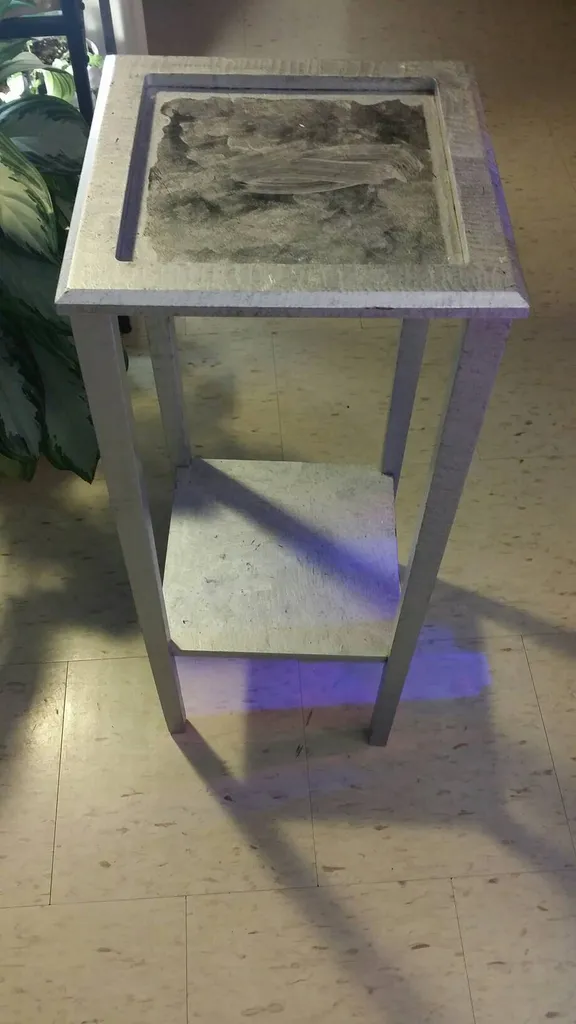 Wooden Repainted Plant Stand photo 1