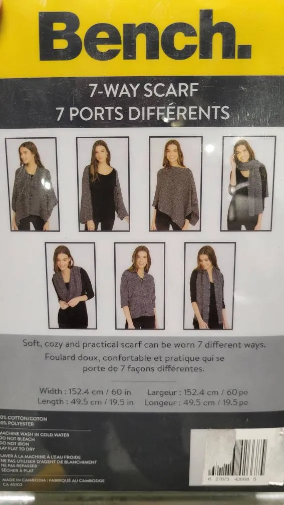 Red 7 Way Scarf photo 1