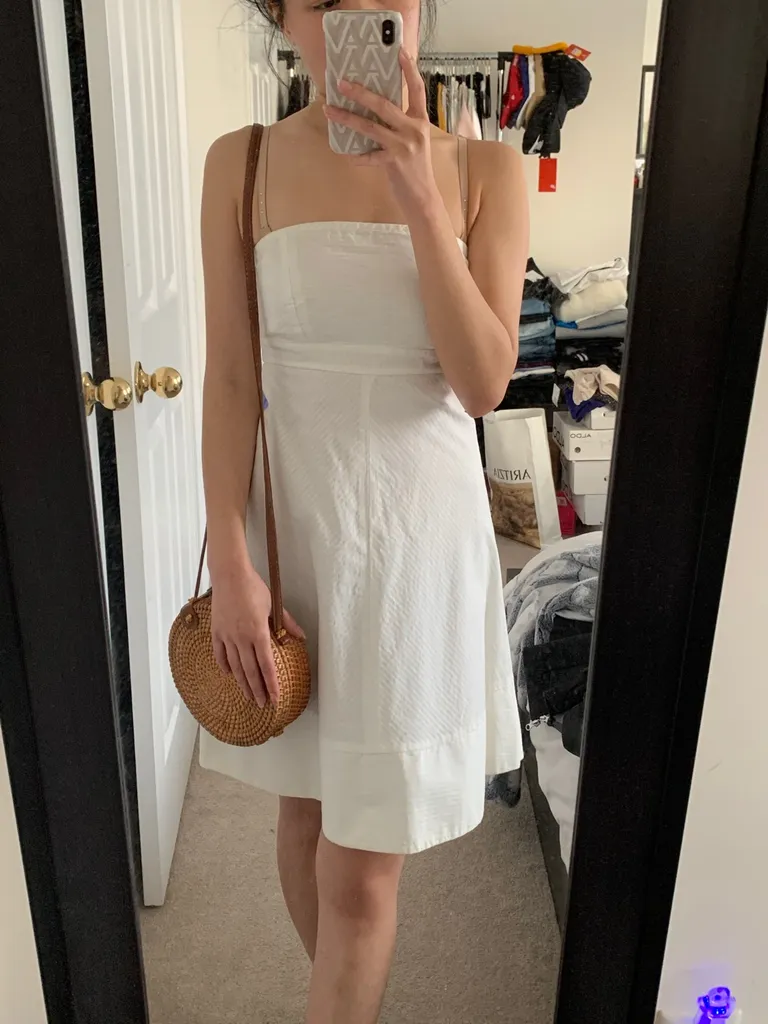 White Strapless Dress photo 1