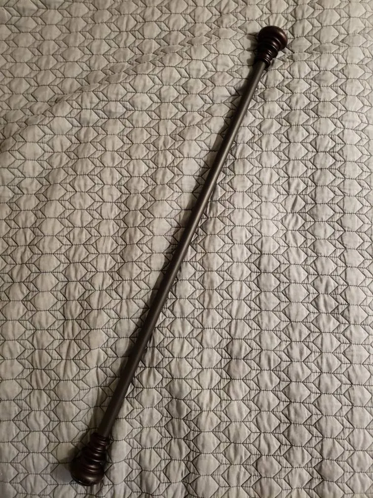 Dark Wood Curtain Rod photo 1