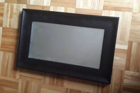 Wooden Framed Mirror photo 1