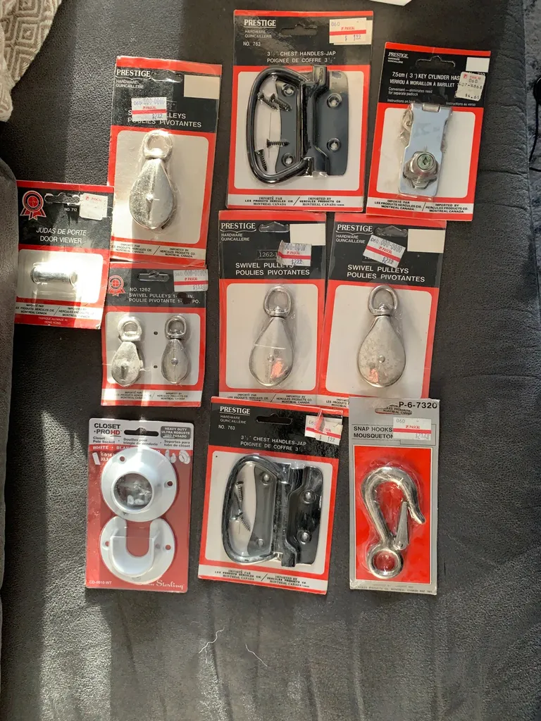 Closet Pole Socket, Chest Handles, Snap Hooks, Swivel Pulleys... photo 1