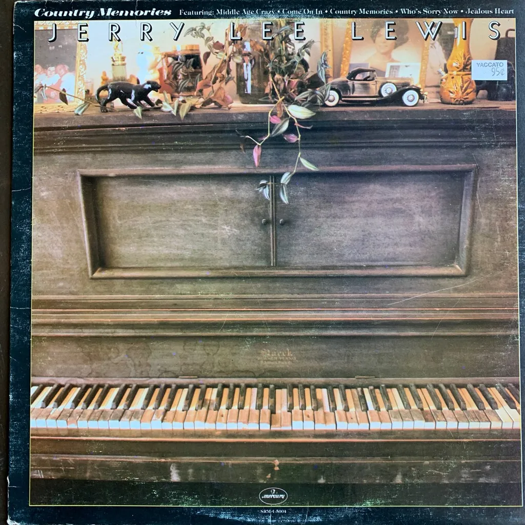 Jerry Lee Lewis - Country Memories Vinyl Record (1977) photo 1
