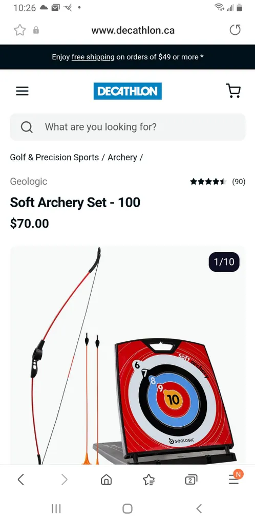 New Sealed Archery Set photo 1